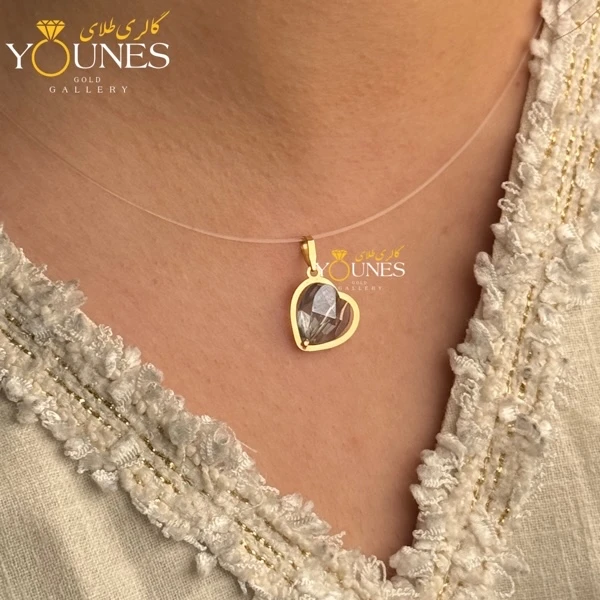 آویز طلا سواروسکی قلبی فیلی